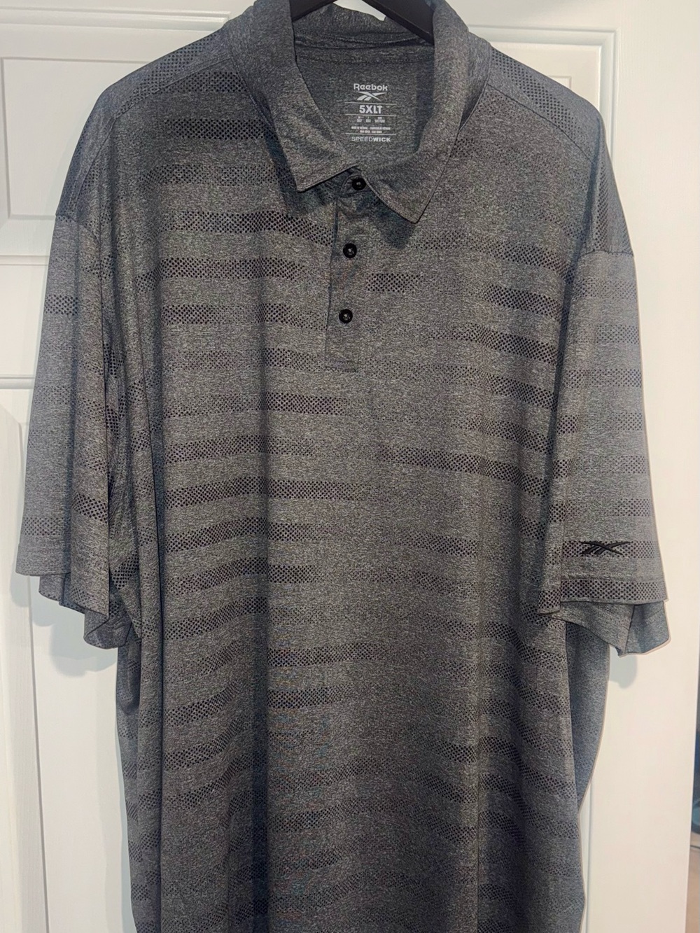 Reebok Men’s Charcoal Heather Polo Shirt